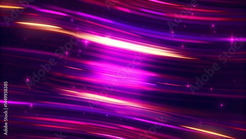 Radiant Purple Nebula Waves Background
