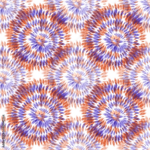 Tie-dye abstract seamless pattern
