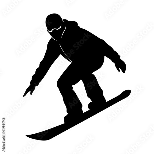Snowboard Silhouette vector illustration