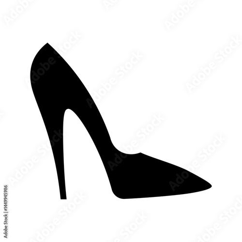 high heels icon on white background