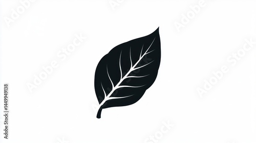 Simple Tobacco Leaf Silhouette