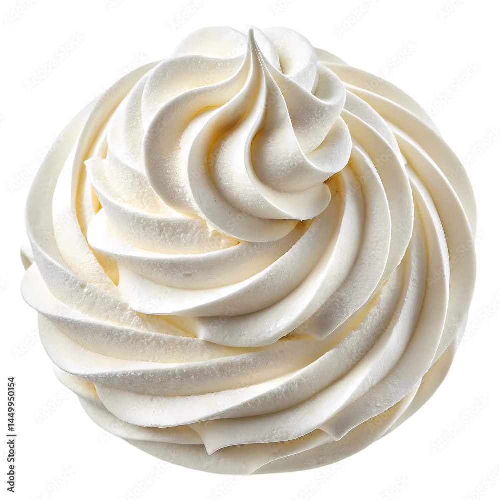 Whipped Cream Texture Food Photography on Transparent background Whipped Cream Texture Food Photography on Transparent background