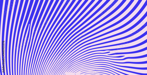 Dynamic blue and white vector art featuring wavy, hypnotic lines. The abstract pattern creates an optical illusion effect, perfect for modern psychedelic backgrounds or design.