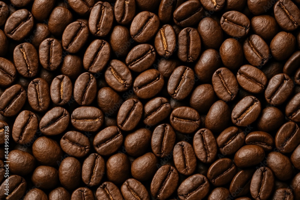 Fototapeta premium Rich aromatic roasted coffee beans