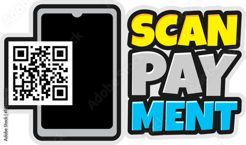 Scan to Pay Smartphone QR Code Payment System Illustration A simple guide for easy mobile payment