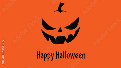 Jack-o-Lantern Design, Festive Theme, Graphic Illustration, Spooky Atmosphere, Creative Viewpoint
