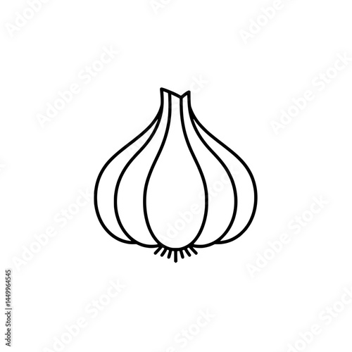 Garlic icon representing concepts of healthy cooking and flavorful ingredients