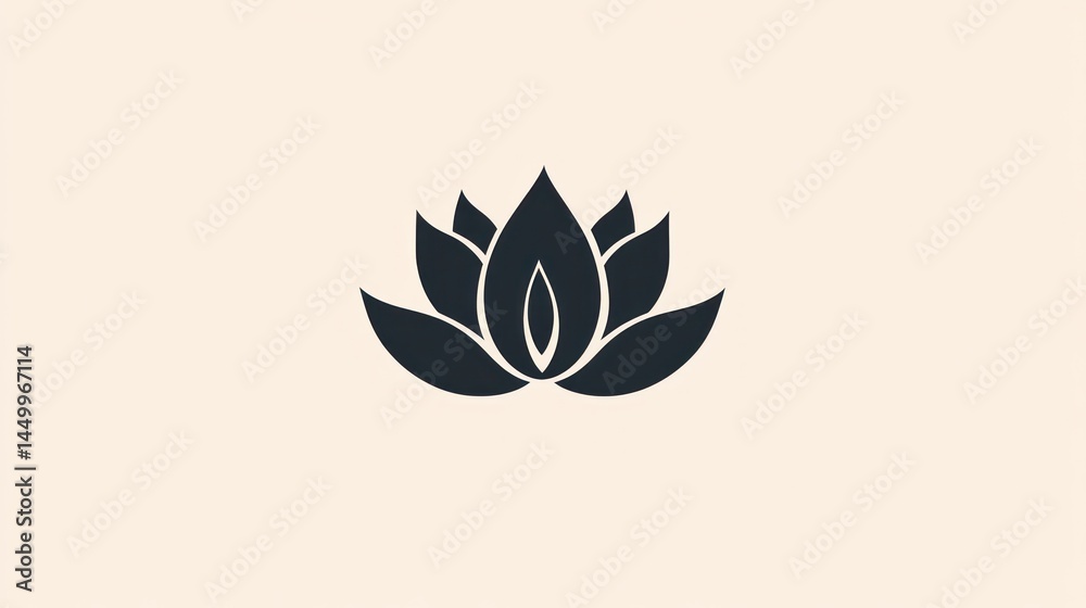 Simple lotus flower graphic design for digital use Simple lotus flower graphic design for digital use