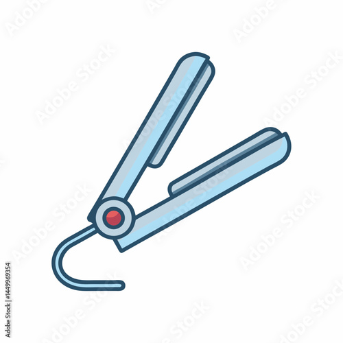 Professional Hair Straightener Vector Design.
