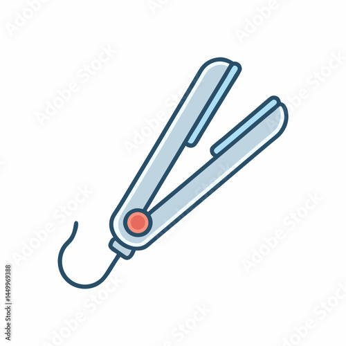 Professional Hair Straightener Vector Design.