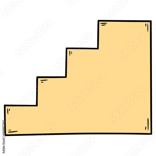 stair illustration hand drawn isolated vector