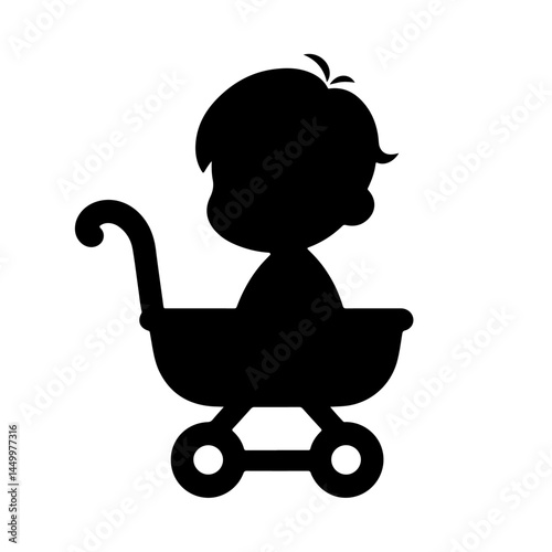 Child Pointing Up Silhouette