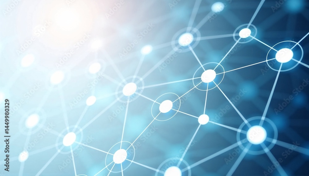 Futuristic network connections against a blue abstract background Futuristic network connections against a blue abstract background