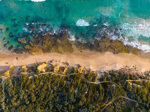 Fototapeta Naklejka Na Ścianę i Meble -  Drone view of Coastal, Jan Juc