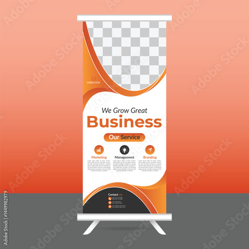 Roll-Up Banner Stand for Company Events and Exhibitions