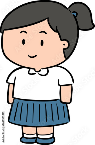 Illustration of student
