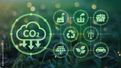 Green energy solutions for carbon emission reduction.