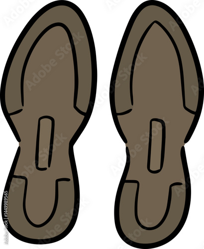 Illustration of shoesprint
