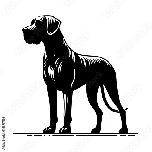 Great Dane Dog Silhouette Standing