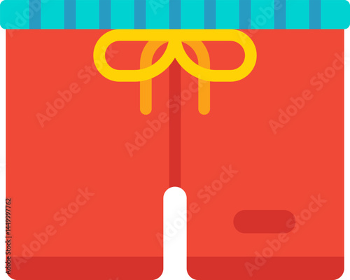 swimming trunks illustration on a white background 