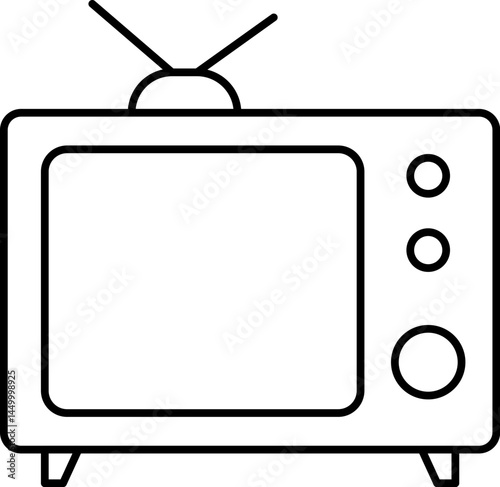 television (2) illustration on a white background 