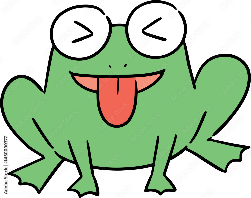 Obraz premium Illustration of frog 