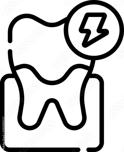 toothache illustration on a white background 