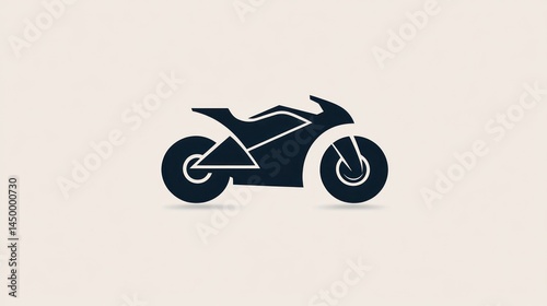 Silhouette of a futuristic motorcycle