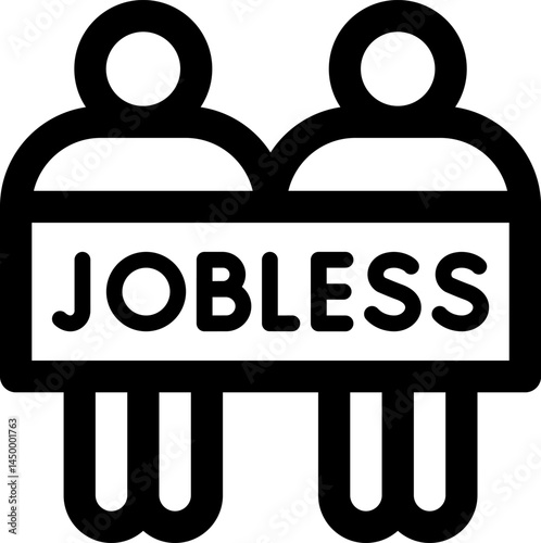 unemployment illustration on a white background     