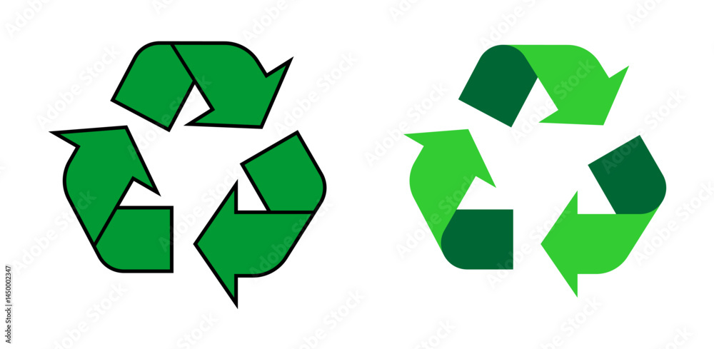 Obraz premium garbage recycle icon sign
