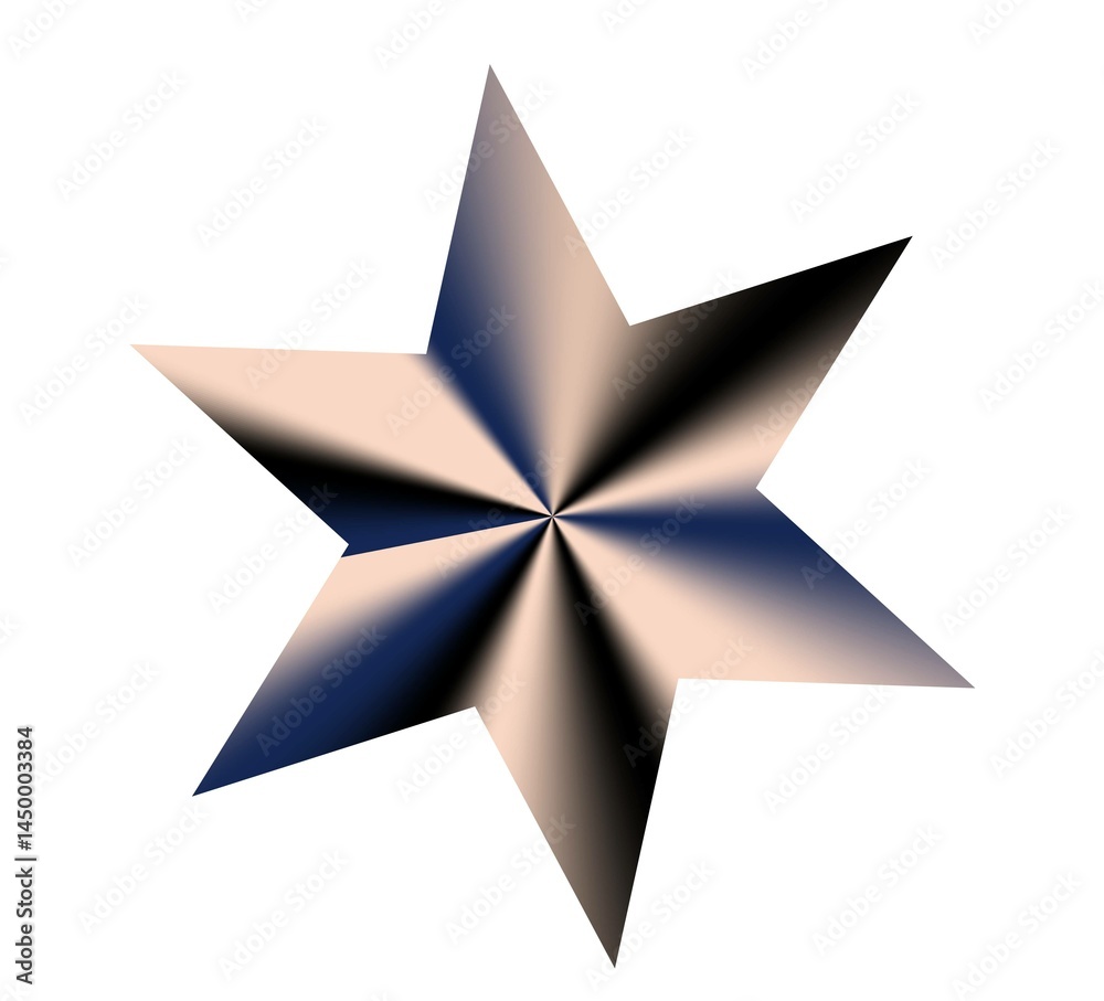 Obraz premium 3d golden star
