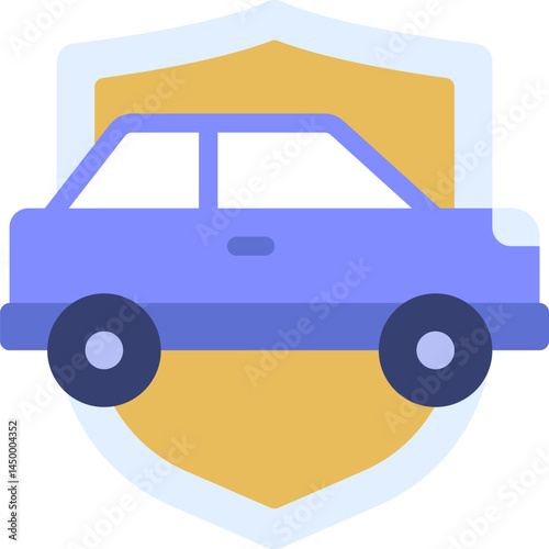 car insurance illustration on a white background 