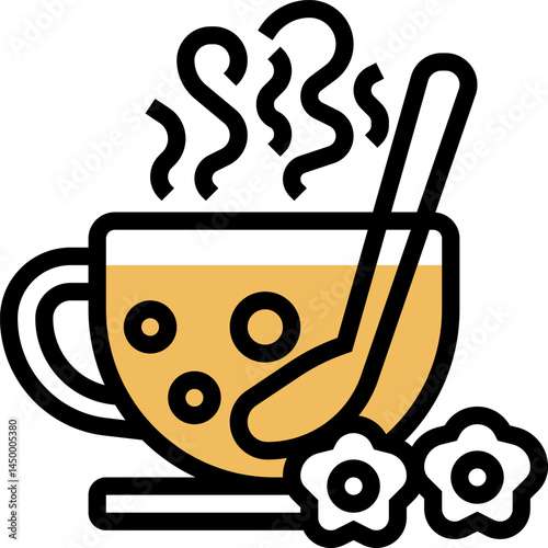 chamomile illustration on a white background 