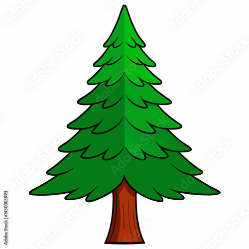 christmas tree vector illustration