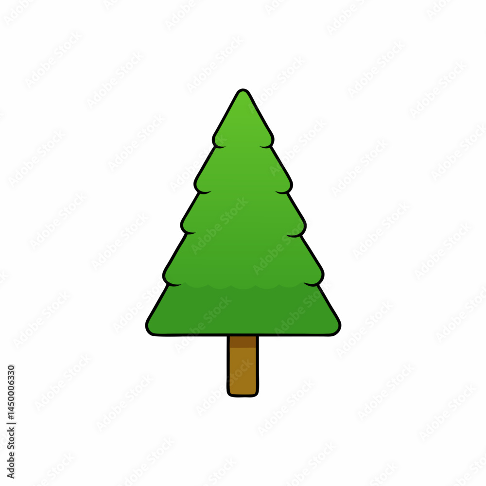 Fototapeta premium green christmas tree