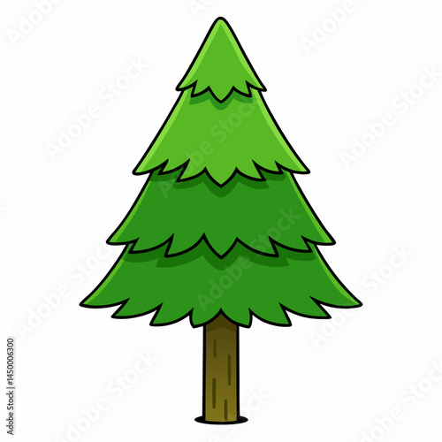 christmas tree vector illustration