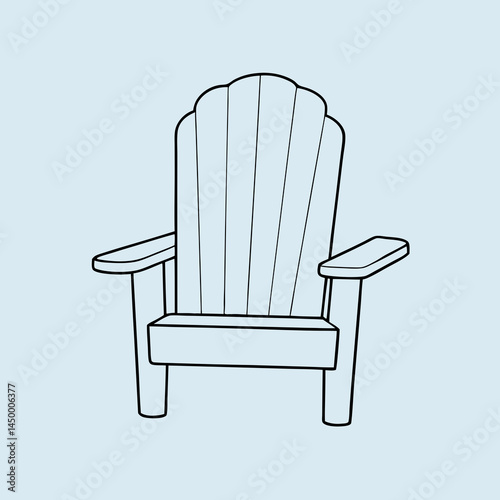 armchair isolated on white background