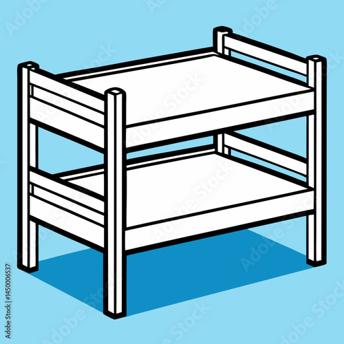 illustration of a bed