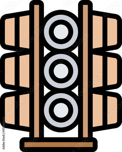 coffee pods illustration on a white background 