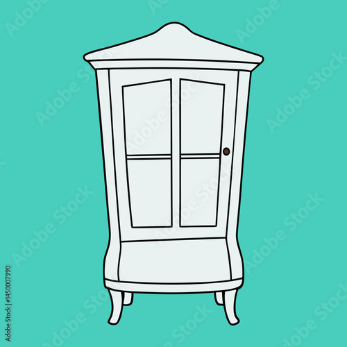 vector illustration of antique furniture