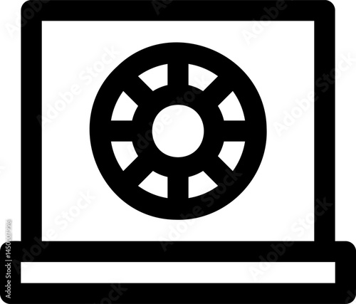 color circle illustration on a white background 