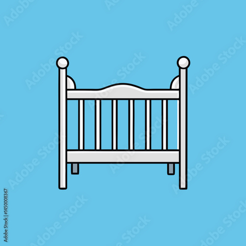 illustration of a wooden bench