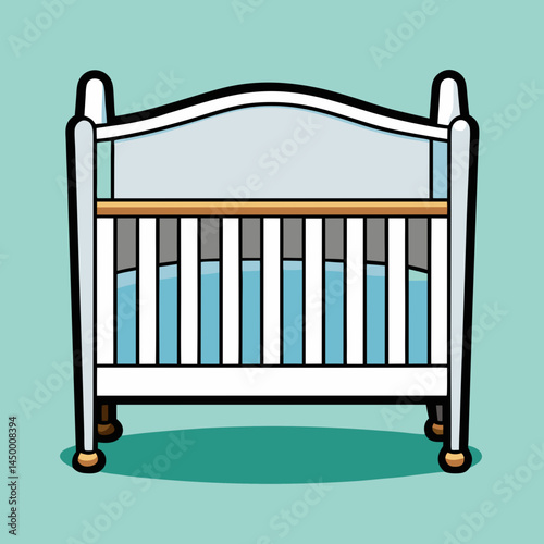 illustration of a bed