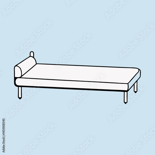 bench on a white background