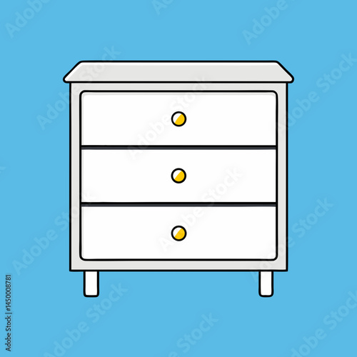 vector illustration of a wooden door