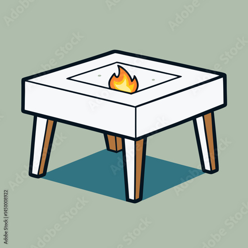 illustration of a table