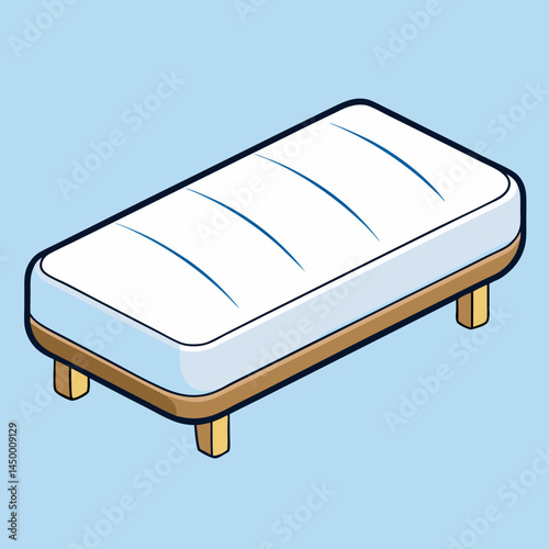 bed on a table