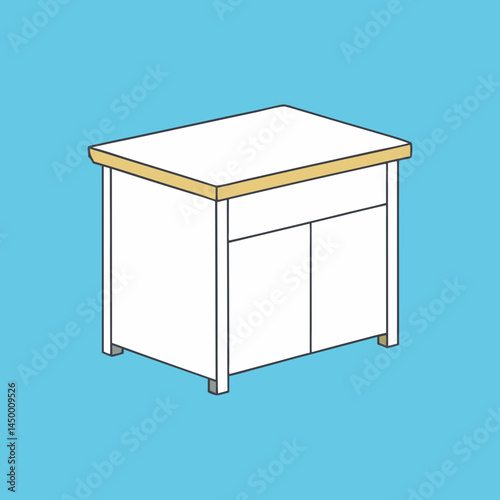 vector illustration of an open box