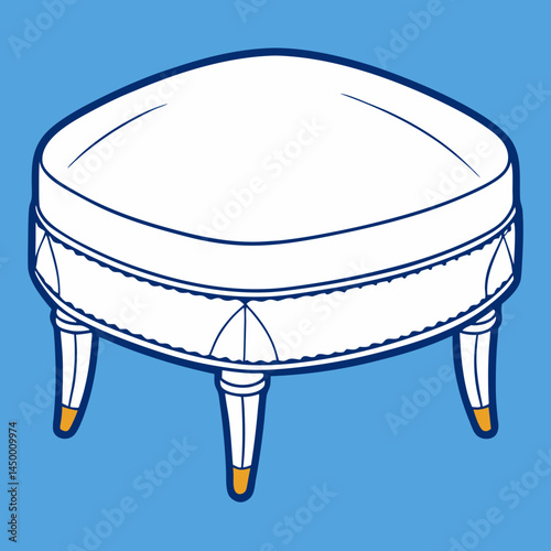 vector illustration of a modern kitchen table