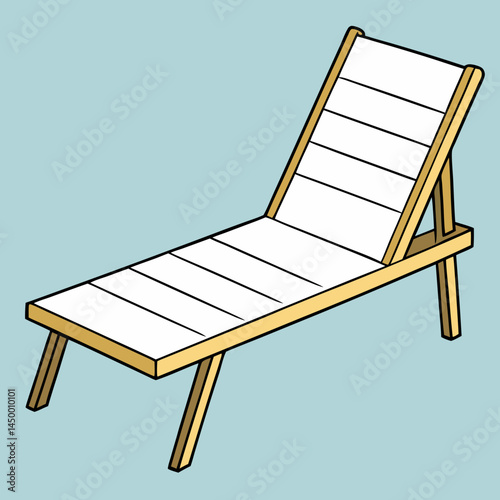 wooden chair on white background